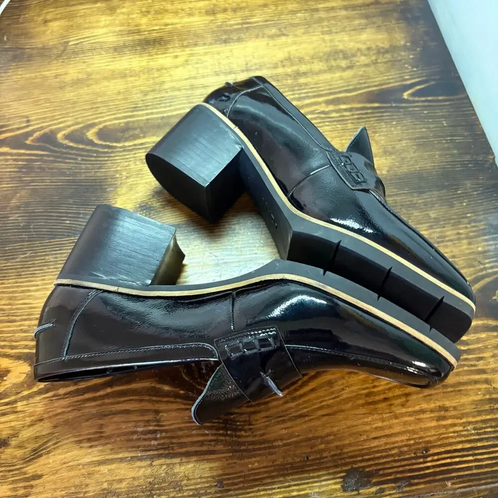 NYDJ Black Heeled‎ Loafers Size 10